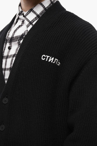 Virgin Wool 5 Buttons Cardigan