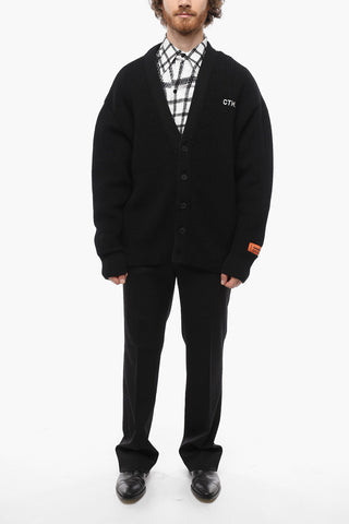 Virgin Wool 5 Buttons Cardigan