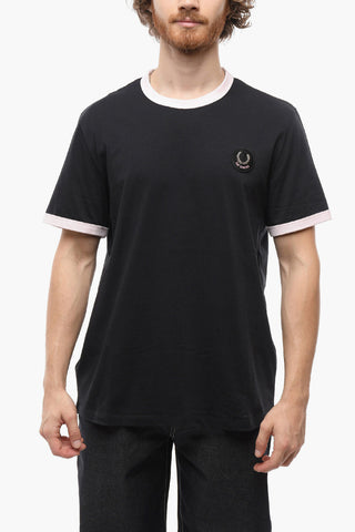 FRED PERRY X RS Crew Neck T-Shirt with Contrasting Edges