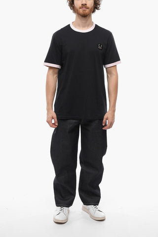 FRED PERRY X RS Crew Neck T-Shirt with Contrasting Edges