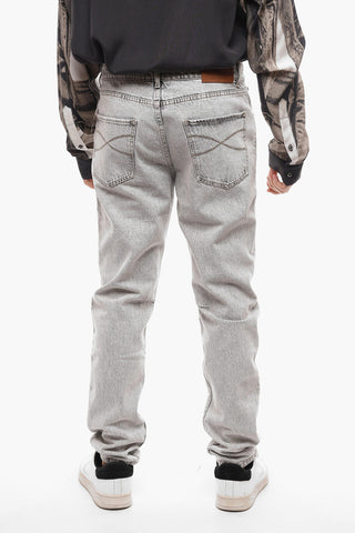 5 Pocket Regular Fit Stone Washed Denims 17cm