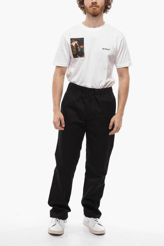 Chino-Hose aus Baumwolle mit elastischem Bund