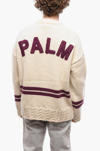 Embroidered Logo V-Neck Pullover