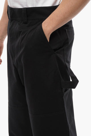Wide Leg DIAG POCKET Cotton Cargo Pants
