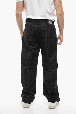 WHITE LINE Jacquard Nylon Modular Pants