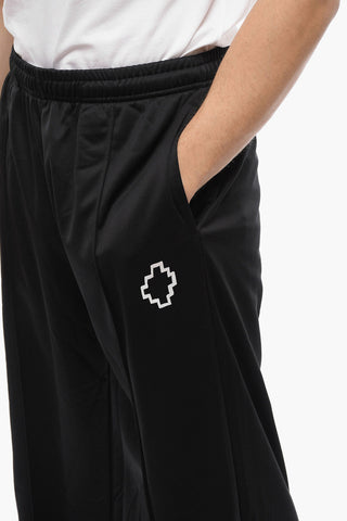 Loose Fit TEMPERA CROSS Fleeced Sweatpants with Drawstring