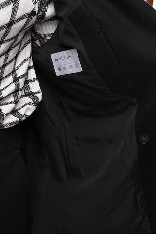 Cappotto Doppiopetto in Misto Lana Con Tasche ad Aletta