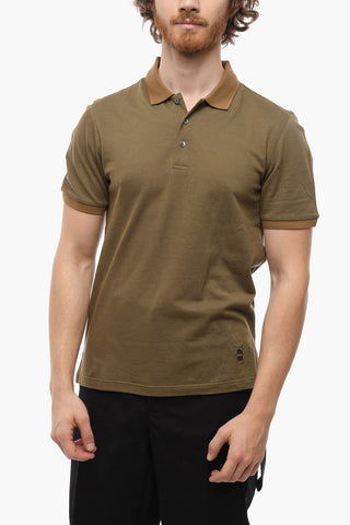 CC COLLECTION Honeycomb Cotton Polo Shirt