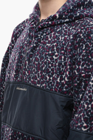 Anorak in Pile con Logo Argentato