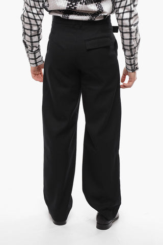 3 Pockets Single-pleated Regular Fit Pants