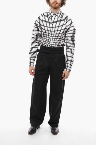 3 Pockets Single-pleated Regular Fit Pants