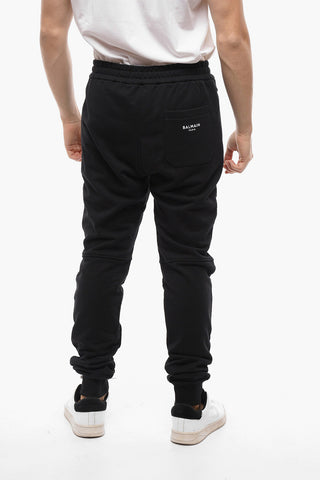 Joggers Biker in Cotone Garzato con 3 Tasche
