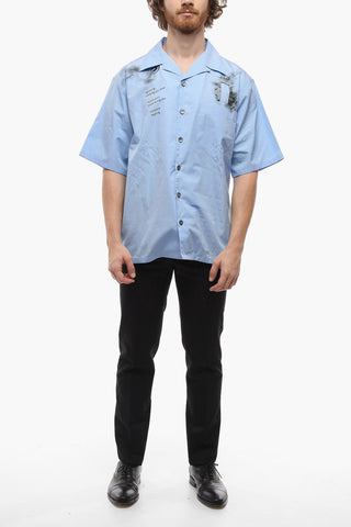 Camp Collar LIGHTNING Short-sleeved Shirt