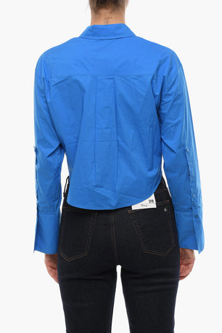 Relaxed Fit SAMUEL Cropped Shirt with Double Breast Pocket