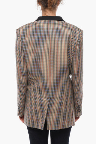 Blazer Doppiopetto MARTHY Pied de Poule con Revers a Lancia