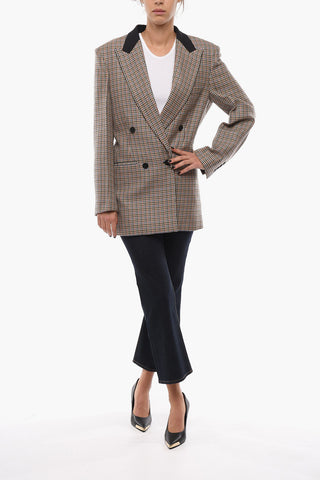 Blazer Doppiopetto MARTHY Pied de Poule con Revers a Lancia
