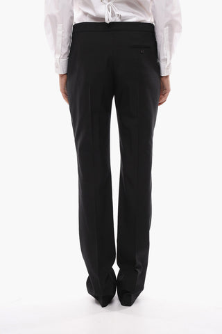 Regular Fit 3 Pocket Pants with Concealed Closure