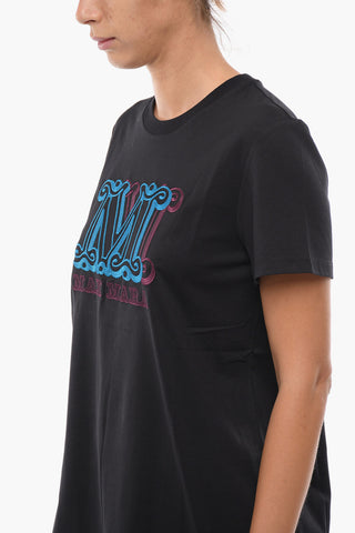 Crewneck T-shirt with Embroidered Logo
