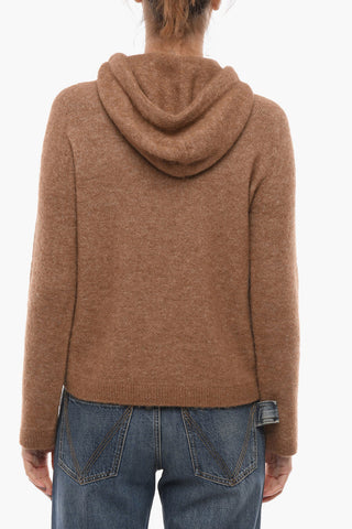 'S Alpaca-blend Hoodie Sweatshirt with Drawstring