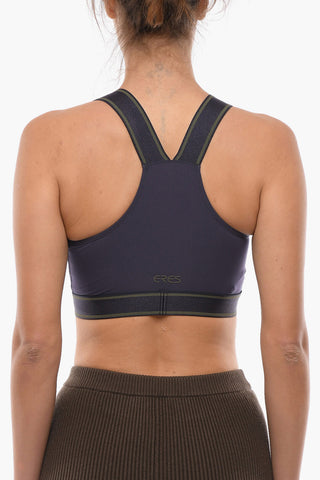 Sports TRY Crop Top with Contrast Trim