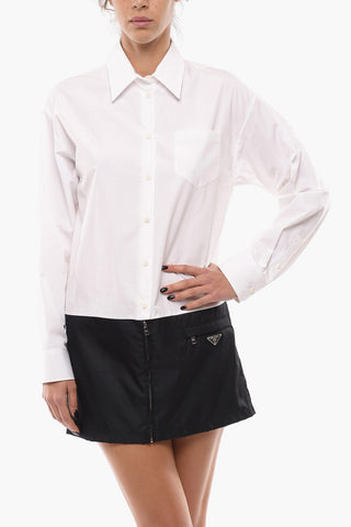 Long Sleeved Shirt Dress With Nylon Bottom