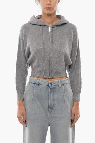 Front Zipped Cropped Fit Hoodie
