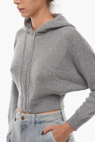 Front Zipped Cropped Fit Hoodie