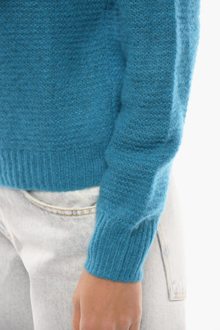 Cashmere and Silk Blend Sweater with Crewneck