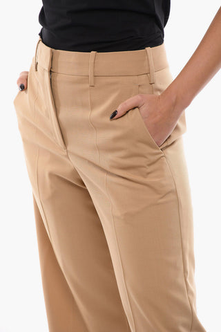 Palazzo Pants With Pleated Ankles
