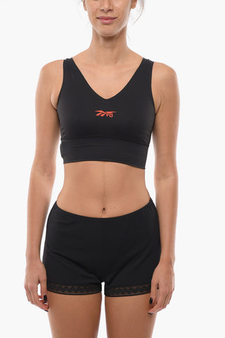 Sports Crop Top With Embossed Logo