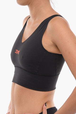Sports Crop Top With Embossed Logo