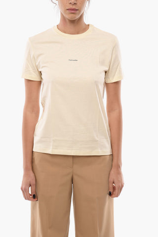 Crew-Neck T-Shirt SUZANA Solid-Color With Printed Logo