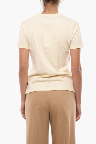 Crew-Neck T-Shirt SUZANA Solid-Color With Printed Logo