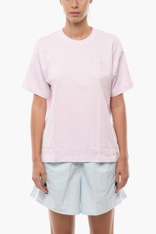 HUMAN RACE Solid Color Crew-neck T-Shirt