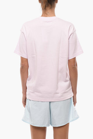 HUMAN RACE Solid Color Crew-neck T-Shirt