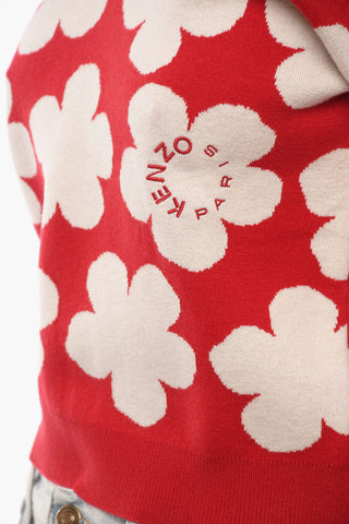 PARIS Floral Patterned Wool Blend Sweater