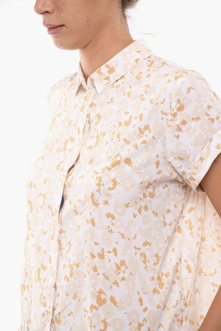Camicia MAJAN In Stampa Floreale con Manica Roll Cuff