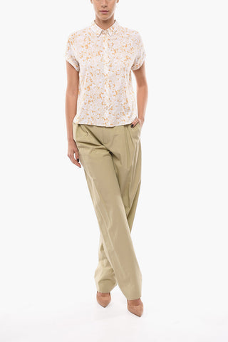 Camicia MAJAN In Stampa Floreale con Manica Roll Cuff