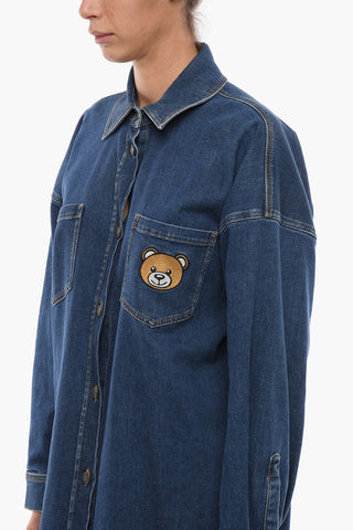 COUTURE! Denim TOY Shirtdress with Utility Pockets