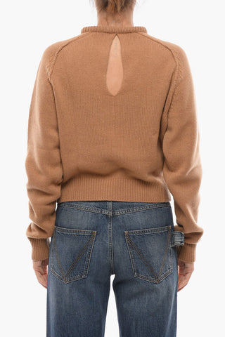 Maglia in Cashmere con Dettagli Cut Out