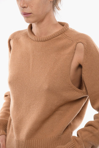 Maglia in Cashmere con Dettagli Cut Out