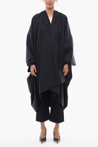 MM4 Cappotto in Lana con Maniche a Pipistrello
