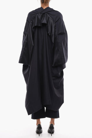 MM4 Cappotto in Lana con Maniche a Pipistrello
