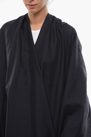 MM4 Cappotto in Lana con Maniche a Pipistrello
