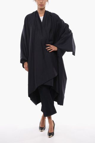 MM4 Cappotto in Lana con Maniche a Pipistrello
