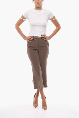 COUTURE Pantaloni Cropped Fit con Risvolto