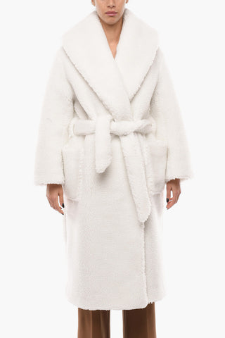 Belted Faux Shearling Robe