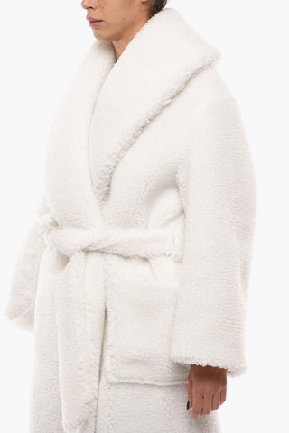 Belted Faux Shearling Robe