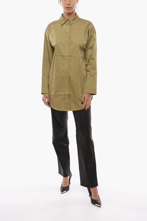 Oversized Bluse DIVINA aus Baumwollmix mit Seitenschlitzen