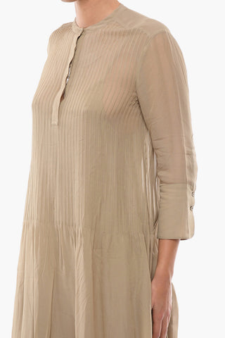 Sheer Tunic ELM with Concealed Buttoning